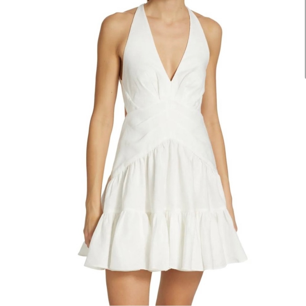 Zimmerman Postcard Open Back Mini Dress